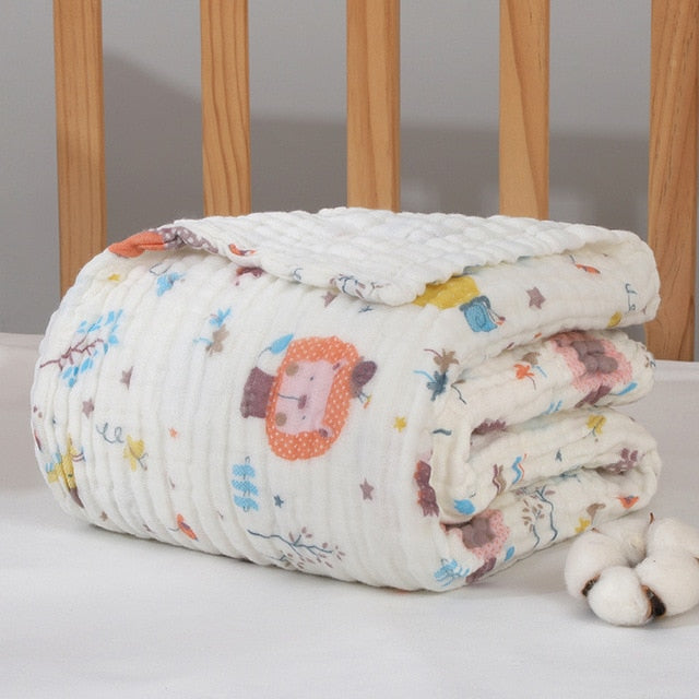 Baby Blankets Newborn Blanket Swaddle Blanket Baby Blanket Bamboo Muslin Swaddle Cotton Fabric 6 Layer Dropshipping