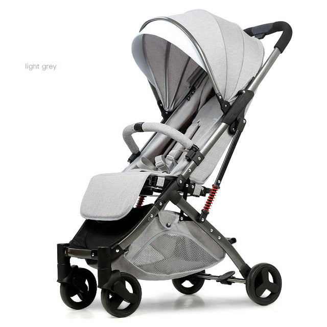 5.8 kg Light aluminium alloy stroller gold frame car Portable fold Umbrella baby stroller Newborn Travelling Pram on plane gifts