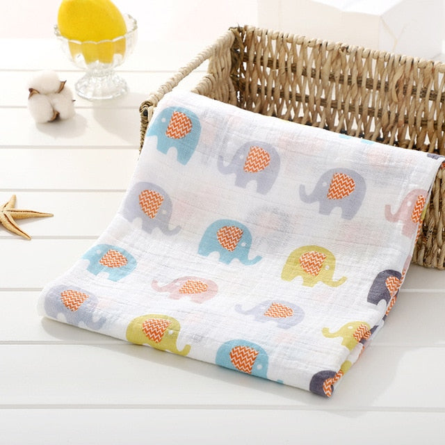 Muslin Diaper Baby Blankets Newborn Swaddle Blanket Infant Gauze Bath Towel Baby Warp