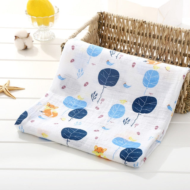 Muslin Diaper Baby Blankets Newborn Swaddle Blanket Infant Gauze Bath Towel Baby Warp