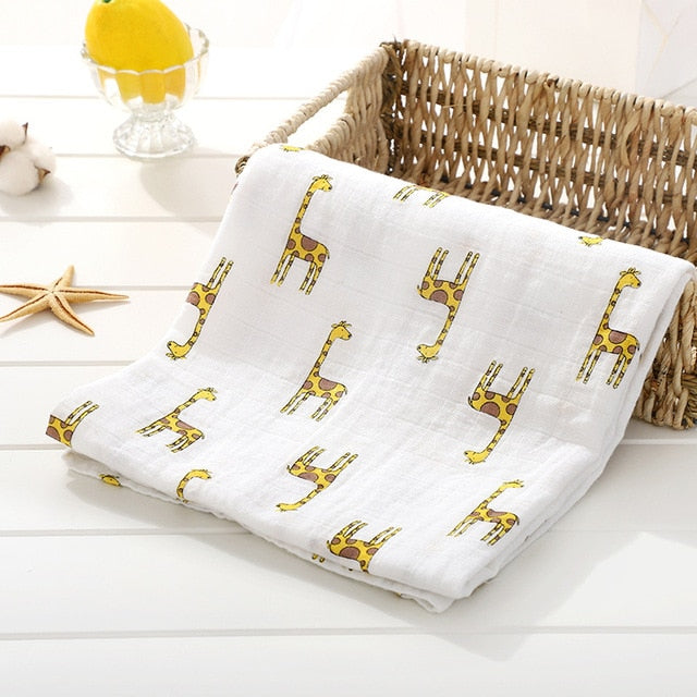 Muslin Diaper Baby Blankets Newborn Swaddle Blanket Infant Gauze Bath Towel Baby Warp