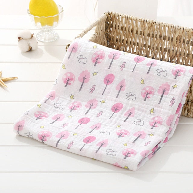 Muslin Diaper Baby Blankets Newborn Swaddle Blanket Infant Gauze Bath Towel Baby Warp