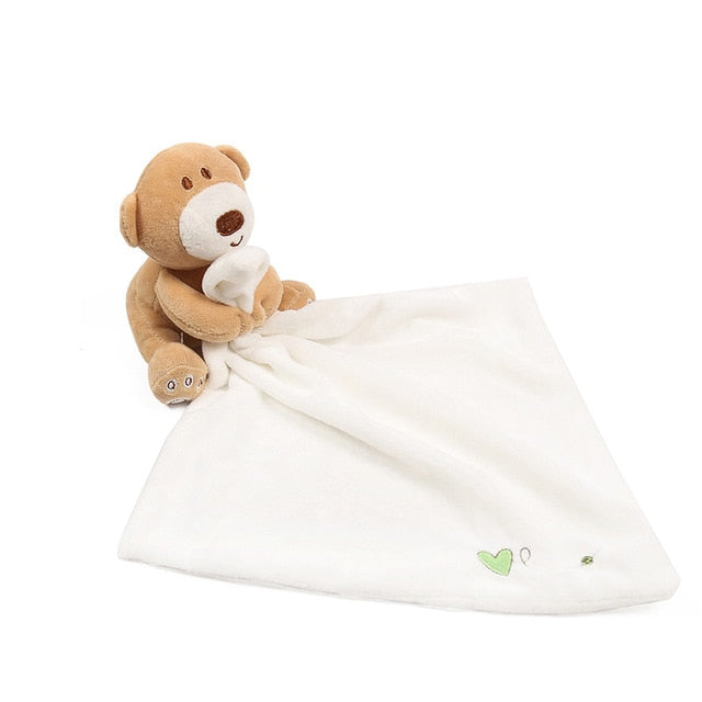 NEW 2020 Infant Baby Boys Girls Nursery Soft Smooth Bath Security Cute Bear Toy Blanket