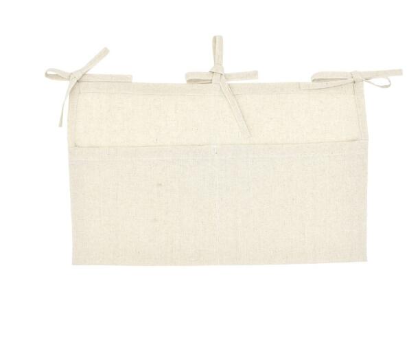 1Pcs Cotton Baby Crib Hanging Storage Bag Baby Cot Bed Brand baby Bed Organizer Toy Diaper Pocket for cc Bedding