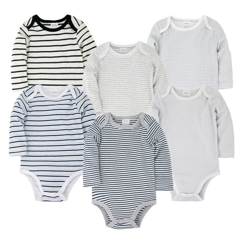 Kavkas New Baby Boys Bodysuit 6 PCS 3 PCS Long Sleeve Cotton Baby Boy Girl Clothes 0-3 months Newborn body bebe Clothing