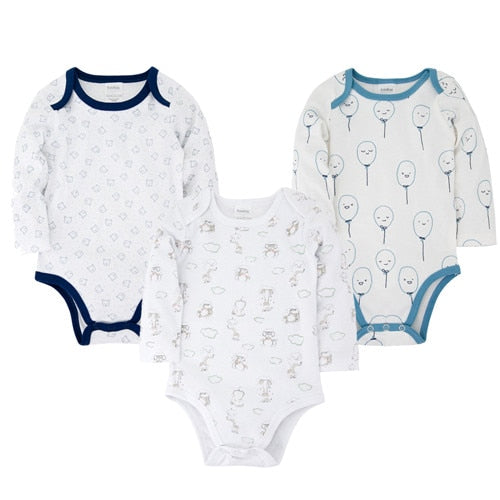 Kavkas New Baby Boys Bodysuit 6 PCS 3 PCS Long Sleeve Cotton Baby Boy Girl Clothes 0-3 months Newborn body bebe Clothing