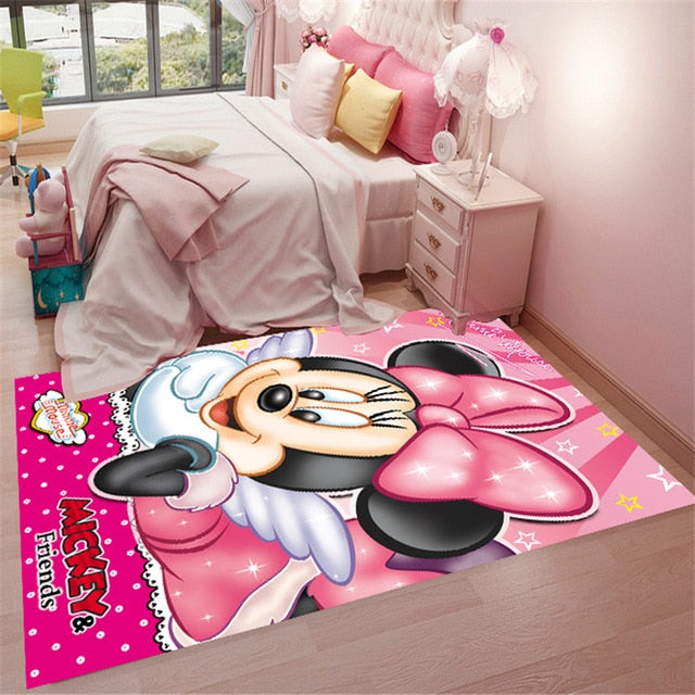 Pink Minnie Mat Bathroom Child boy girl Carpet Hallway Doormat Anti - Slip Bathroom Carpet Absorb Water Kitchen Mat/Rug