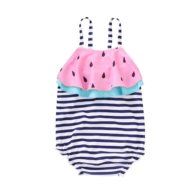 Baby Girl Avocado Bodysuit Bikini Toddler Infant Baby Girls Fruit Swimsuit One-Piece Swimwear Swimming Bathing Beach Costume