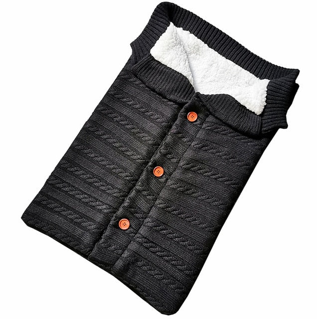 Extract Envelope for Newborns Baby Swaddle Baby Sleeping Bag Newborn Cocoon Winter Knitted Stroller Kids Sleepsack Spiworek