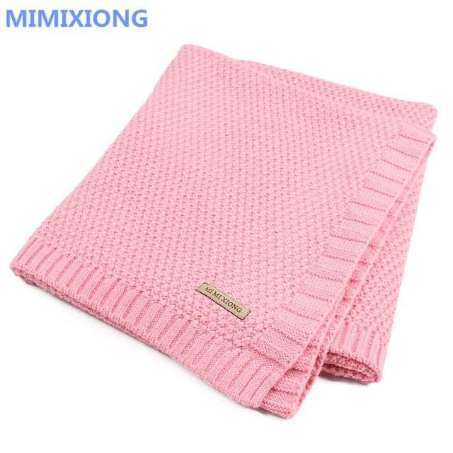 Baby Blanket Knitted Newborn Swaddle Wrap Blankets Super Soft Toddler Infant Bedding Quilt For Bed Sofa Basket Stroller Blankets