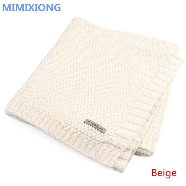 Baby Blanket Knitted Newborn Swaddle Wrap Blankets Super Soft Toddler Infant Bedding Quilt For Bed Sofa Basket Stroller Blankets