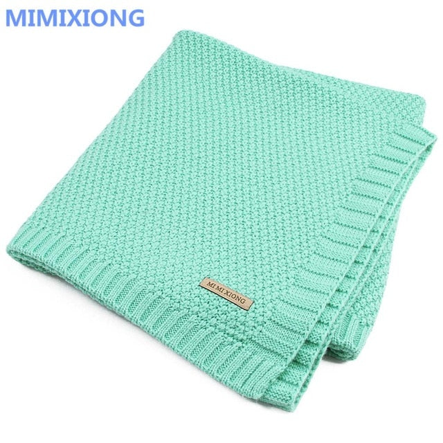 Baby Blanket Knitted Newborn Swaddle Wrap Blankets Super Soft Toddler Infant Bedding Quilt For Bed Sofa Basket Stroller Blankets