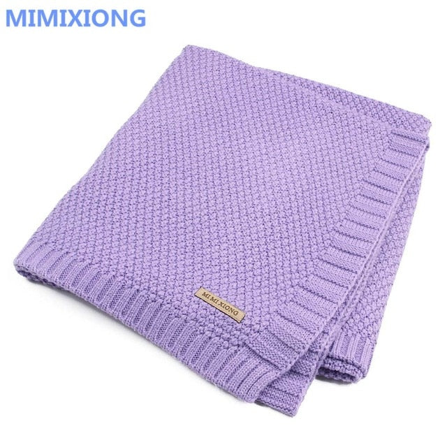 Baby Blanket Knitted Newborn Swaddle Wrap Blankets Super Soft Toddler Infant Bedding Quilt For Bed Sofa Basket Stroller Blankets