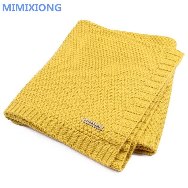 Baby Blanket Knitted Newborn Swaddle Wrap Blankets Super Soft Toddler Infant Bedding Quilt For Bed Sofa Basket Stroller Blankets