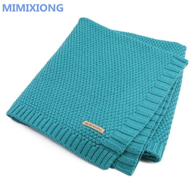 Baby Blanket Knitted Newborn Swaddle Wrap Blankets Super Soft Toddler Infant Bedding Quilt For Bed Sofa Basket Stroller Blankets