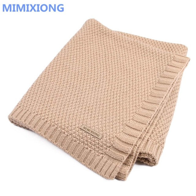 Baby Blanket Knitted Newborn Swaddle Wrap Blankets Super Soft Toddler Infant Bedding Quilt For Bed Sofa Basket Stroller Blankets