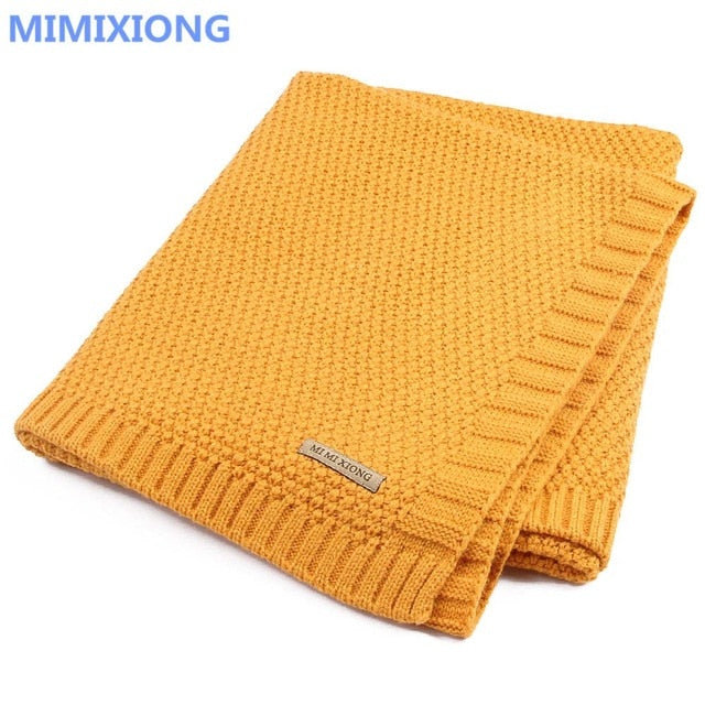 Baby Blanket Knitted Newborn Swaddle Wrap Blankets Super Soft Toddler Infant Bedding Quilt For Bed Sofa Basket Stroller Blankets