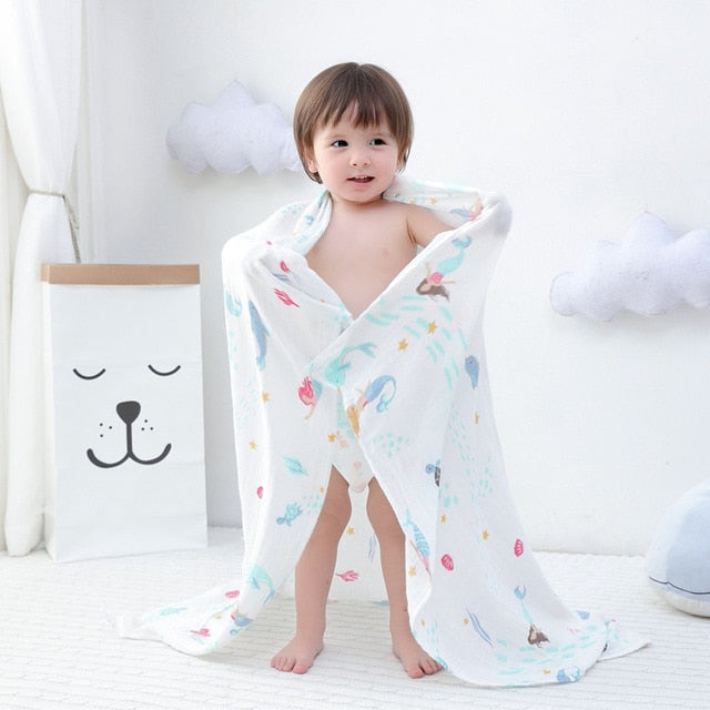 70% bamboo+ 30% cotton baby Swaddle Wraps Cotton Baby muslin Blankets Newborn 100% bamboo muslin quilt