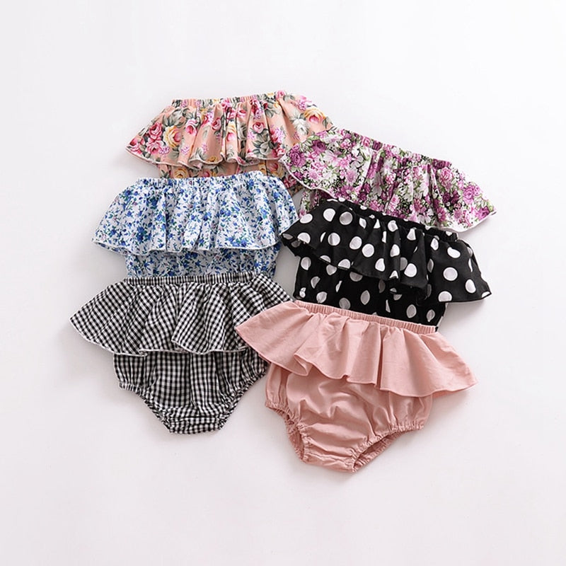 Summer Fashion baby girls boys shorts Newborn Baby Fold bloomers Girls Pattern Triangle Shorts toddler Trousers PP Pants Clothes