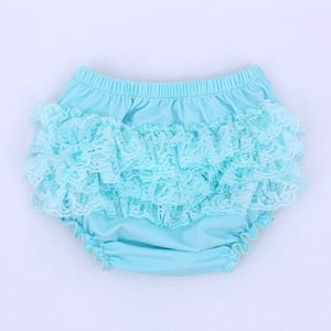 Baby Cotton lace Bloomers shorts Cute Baby Diaper Cover Newborn Flower Shorts Toddler fashion Summer Satin Pants with Skirt