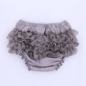 Baby Cotton lace Bloomers shorts Cute Baby Diaper Cover Newborn Flower Shorts Toddler fashion Summer Satin Pants with Skirt