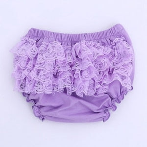 Baby Cotton lace Bloomers shorts Cute Baby Diaper Cover Newborn Flower Shorts Toddler fashion Summer Satin Pants with Skirt