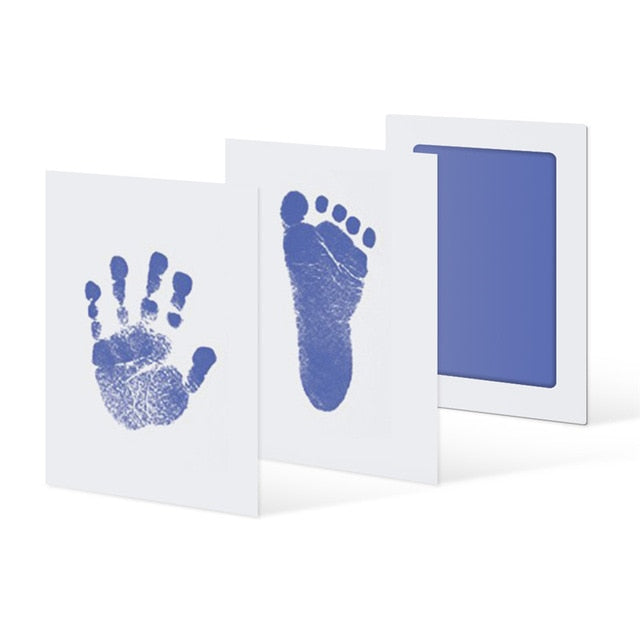 6Colors Baby Care Non-Toxic Handprint Kit Imprint Footprint Imprint Baby Souvenirs Newborn Baby Cushion Ink Footprint Infant Toy