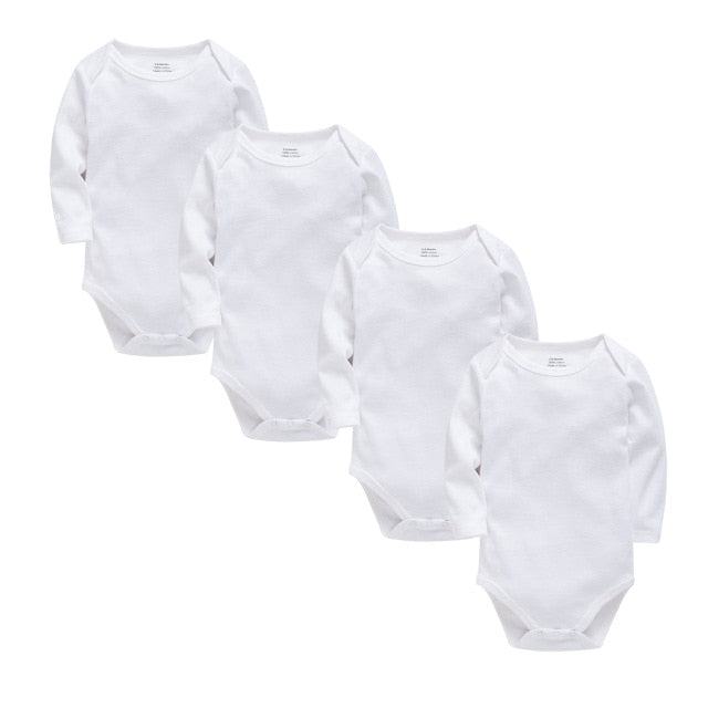 Baby Bodysuits Cotton Newborn Blank Long Sleeve 0-24 Months Boy White Body Bebes Blanco Roupa Menina Baby Girl Clothing Solid