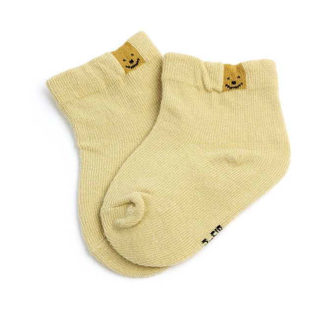 1 Pair Spring Autumn New Cotton Fashion Cute Unisex Baby Newborn Fresh Candy Color Baby Socks Sock