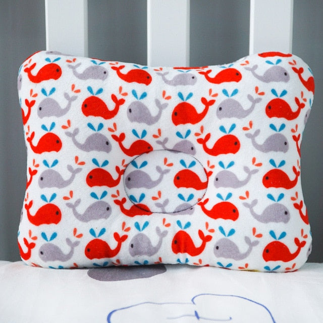 Muslinlife Head Protection Cushion Pillow Newborn Baby Kids Pillows Animal Printed Cotton Kids Pillow Sleep Positioner Dropship