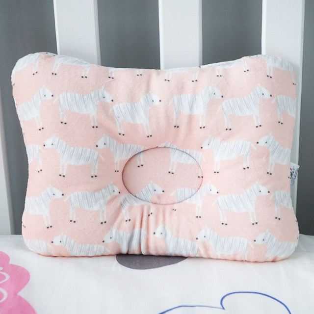 Muslinlife Head Protection Cushion Pillow Newborn Baby Kids Pillows Animal Printed Cotton Kids Pillow Sleep Positioner Dropship