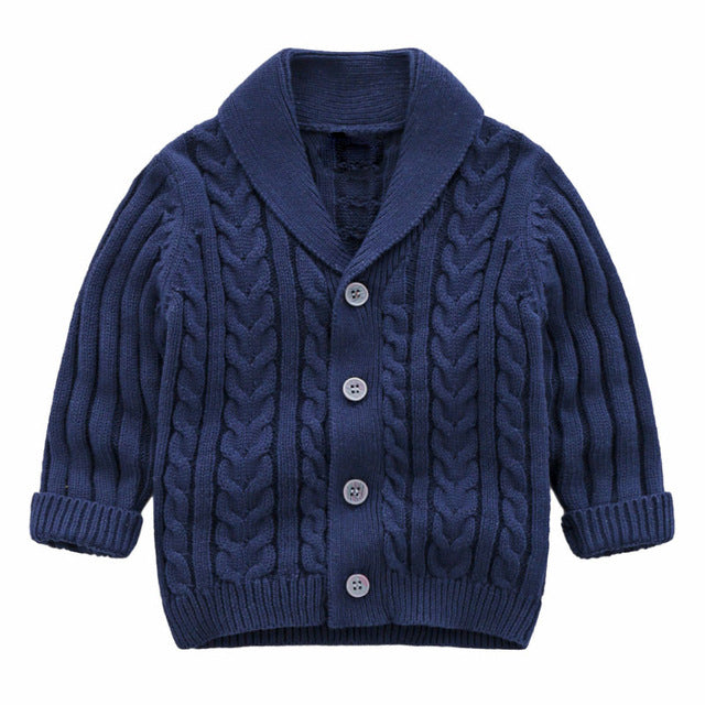 IYEAL Boys Cardigan Sweater 2019 New Fashion Children Coat Casual Spring Baby School Kids Sweater Infant Clothes Outerwear 0-24M