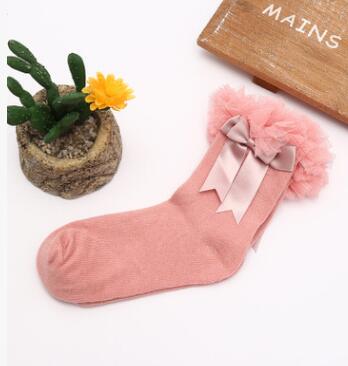 2019 Infant Toddler Baby socks Girls Kids Princess Bowknot Lace Floral Short Socks Cotton Ruffle Frilly Trim Ankle Socks