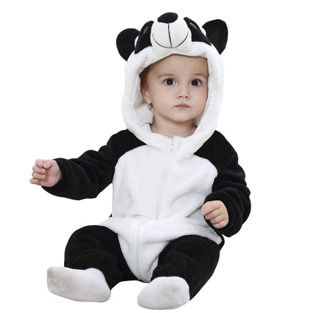 SLAIXIU Baby Sleeper Cotton Pajamas For Children Girls Cartoon Anime Panda Kids Costume Boy Sleepwear Newborn Blanket Jumpsuit