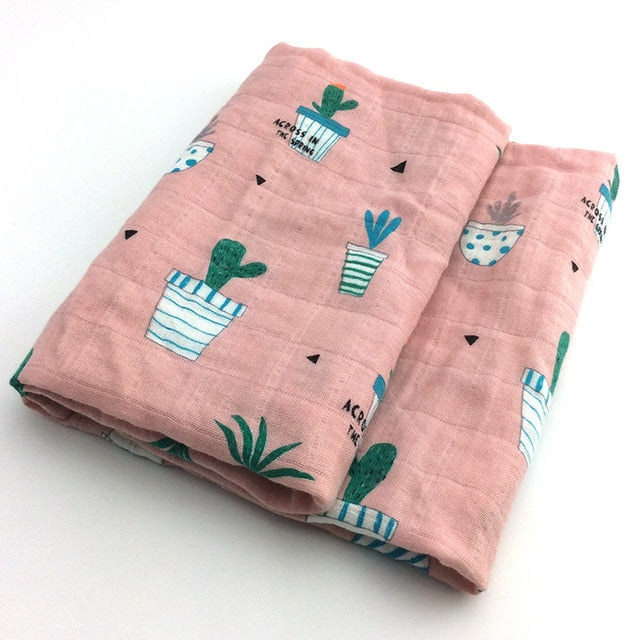 new Cotton Baby Blankets Newborn Soft Organic Cotton Baby Blanket Muslin Swaddle Wrap Feeding Burp Cloth Towel Scarf Baby Stuff