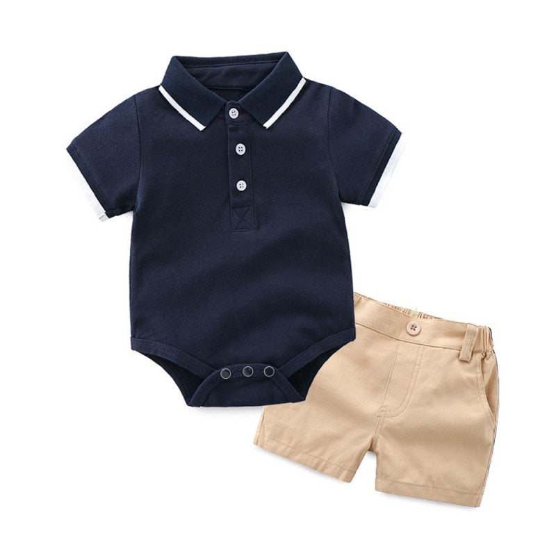 Newborn Baby Clothing Sets Summer Baby Boy Rompers Sets  Infant Boy T-shirts+Casual Shorts pants Outfits Sets Tracksuit