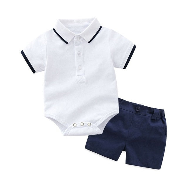 Newborn Baby Clothing Sets Summer Baby Boy Rompers Sets  Infant Boy T-shirts+Casual Shorts pants Outfits Sets Tracksuit