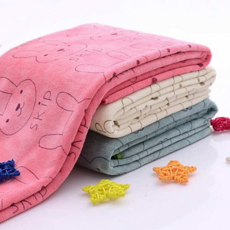 New And Lovely Baby Cute Microfiber Absorbent Drying Bath Beach Towel Washcloth Swimwear Baby Towel Cotton Kids Towel