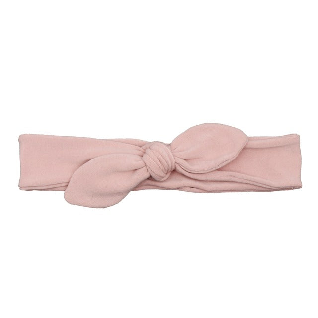 Newborn Headband Cotton Solid Bow For Girl Rabbit Ear Hairbands Turban Knot Headband Kids Accessoire Faixa Cabelo Para Bebe