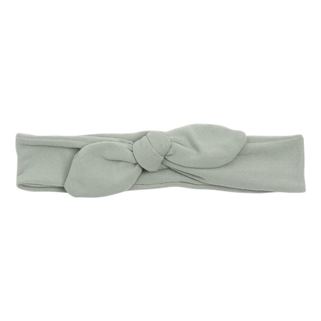 Newborn Headband Cotton Solid Bow For Girl Rabbit Ear Hairbands Turban Knot Headband Kids Accessoire Faixa Cabelo Para Bebe