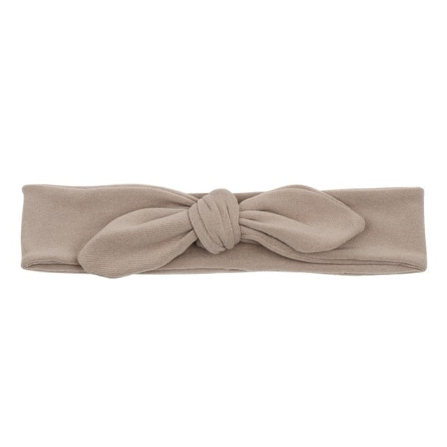 Newborn Headband Cotton Solid Bow For Girl Rabbit Ear Hairbands Turban Knot Headband Kids Accessoire Faixa Cabelo Para Bebe