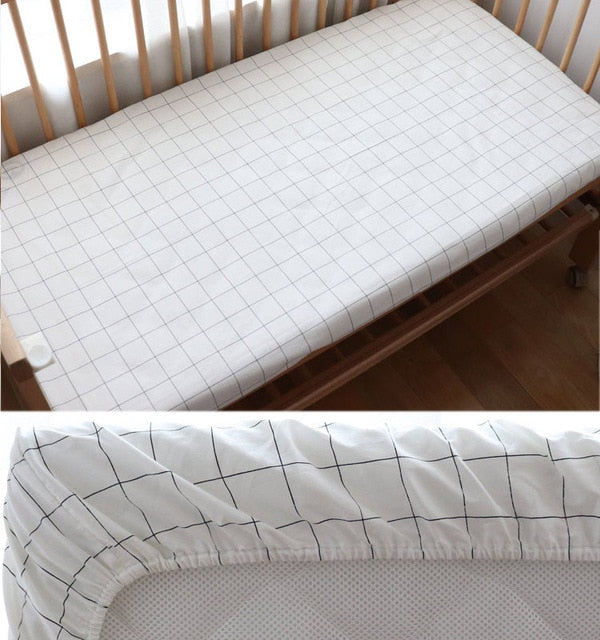 Baby Fitted Sheet For Newborns Cotton Soft Crib Bed Sheet For Children Mattress Cover Protector 130x70cm Allow Custom Make