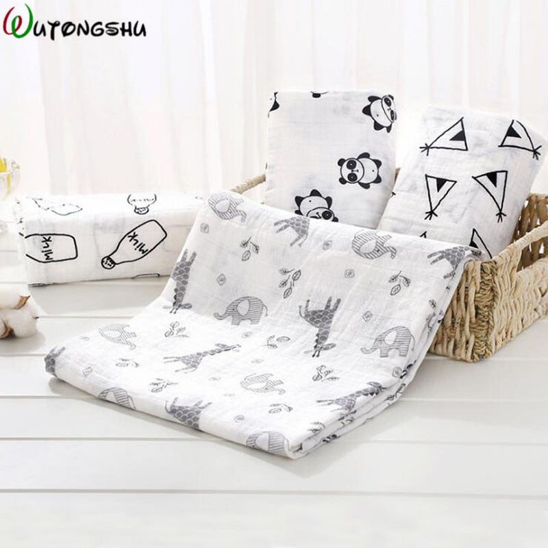 Muslin Swaddles Baby Blankets Photography Accessories Bedding For Newborn Swaddle Towel Swaddles Blankets Breastfeeding Cover