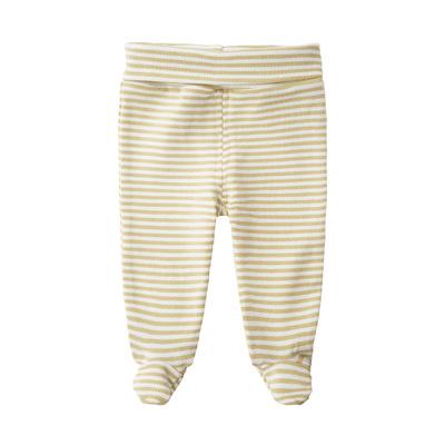 Newborn Unisex Baby Pants 0-3-6M Baby Cotton High Waist Trousers Infant Baby Boys Girls Bag Foot Pants Even Socks Baby Leggings