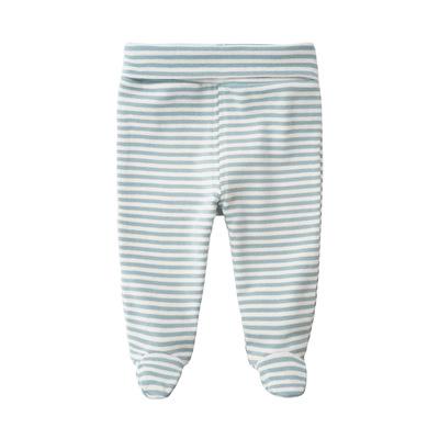 Newborn Unisex Baby Pants 0-3-6M Baby Cotton High Waist Trousers Infant Baby Boys Girls Bag Foot Pants Even Socks Baby Leggings