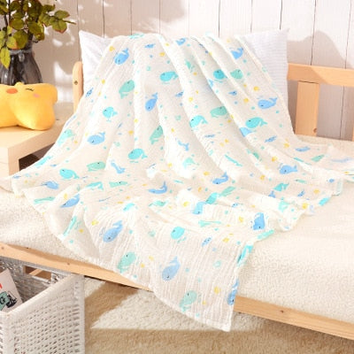 1Pc Muslin 100% Cotton Baby Swaddles Soft Newborn Blankets Bath Gauze Infant Wrap Sleepsack Stroller Cover Play Mat Baby Deken