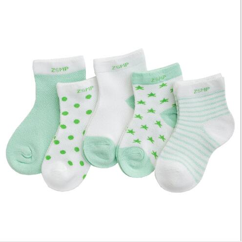 0-3 Year 5 Pairs Pack wholesale baby socks children's summer mesh socks ultra-thin breathable stars moon boys girls kids socks