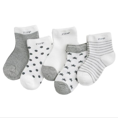 0-3 Year 5 Pairs Pack wholesale baby socks children's summer mesh socks ultra-thin breathable stars moon boys girls kids socks