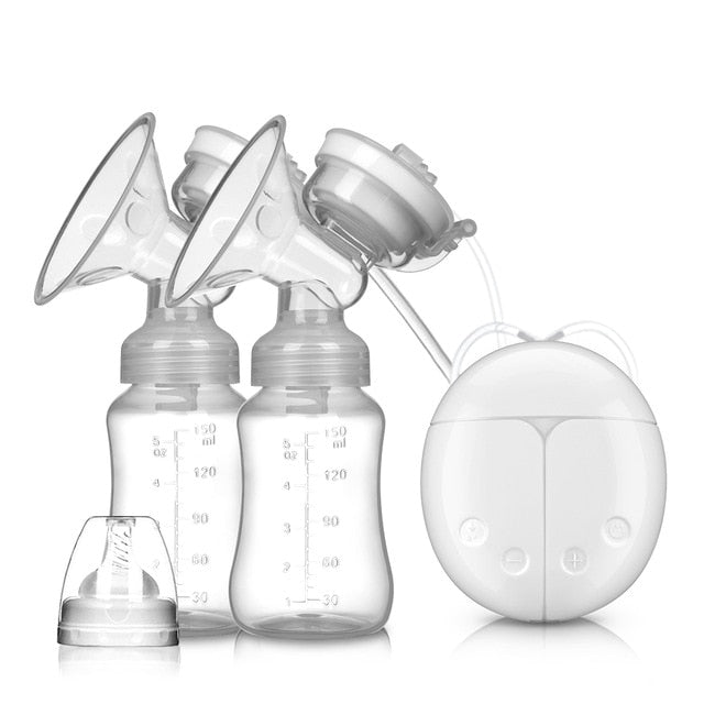 Breast Pump Bilateral Milk Pump Baby Bottle Postnatal Supplies Electric Milk Extractor Breast Pumps USB Powered Baby Breast Feed